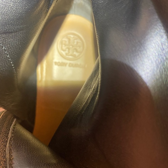 Womens Tory Burch black leather ankle booties - Picture 11 of 11